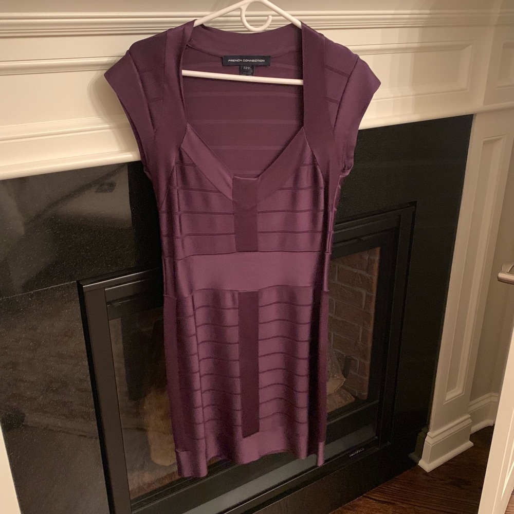 Deep Purple French Connection Cocktail Dress